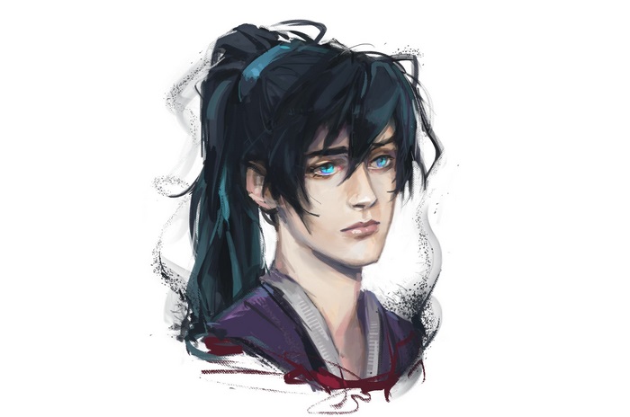 Painterly portrait of Xue Yang from Mo Dao Zu Shi