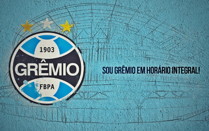 Grêmio Foot-Ball Porto Alegrense logo with full-time slogan