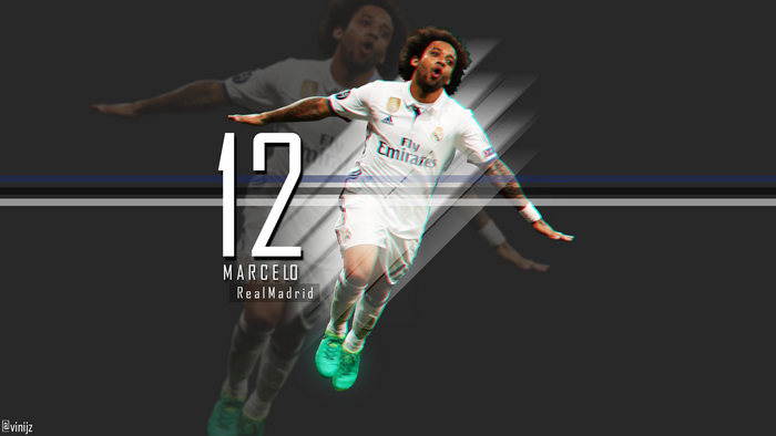 Marcelo Vieira Real Madrid Number 12