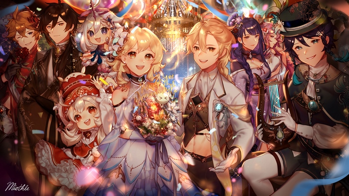 Genshin Impact 1st Anniversary Celebration with Beloved Characters
