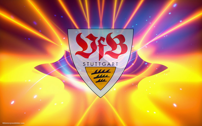 VfB Stuttgart Logo with Energetic Light Rays