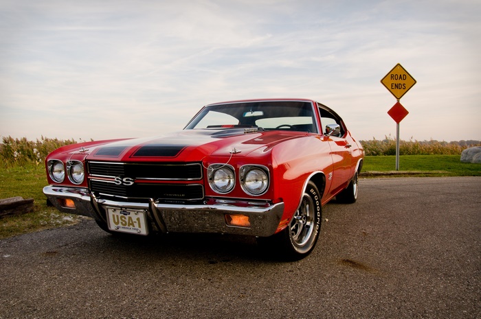 Classic Red 1970 Chevrolet Chevelle SS by Road Ends