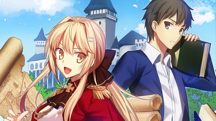 How A Realist Hero: Liscia and Souma with Scrolls