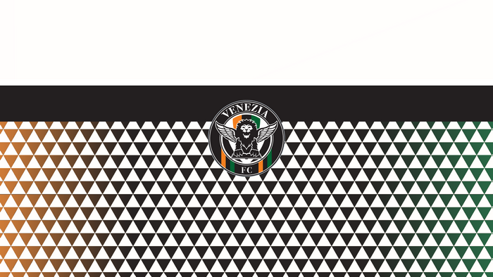 Venezia F.C. Logo with Orange Green Triangle Design