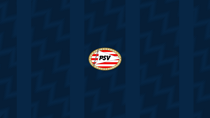 PSV Eindhoven Soccer Club Logo on Dark Blue Background