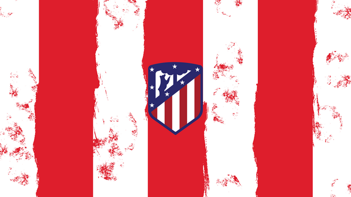 Grunge Atlético Madrid Soccer Emblem
