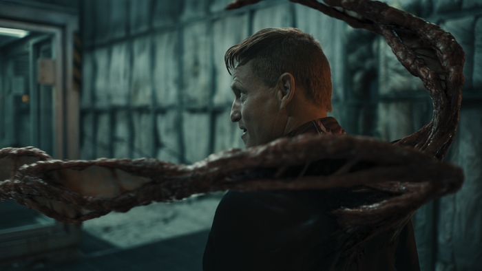 Woody Harrelson as Cletus Kasady with Carnage in Venom