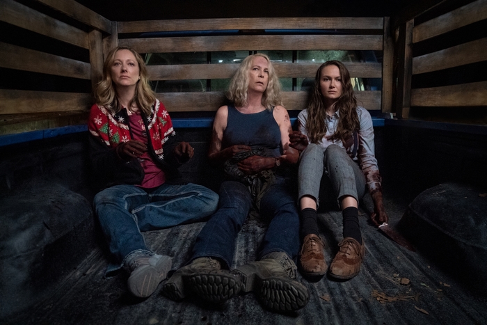 Jamie Lee Curtis, Judy Greer, Andi Matichak in Halloween Kills