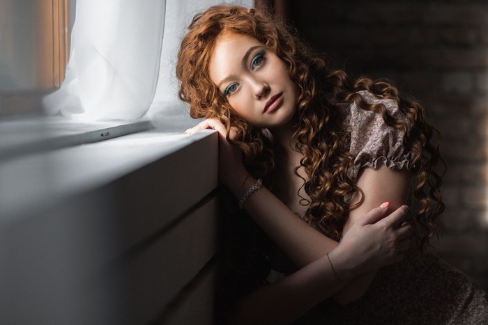 Striking Redhead Model Portrait