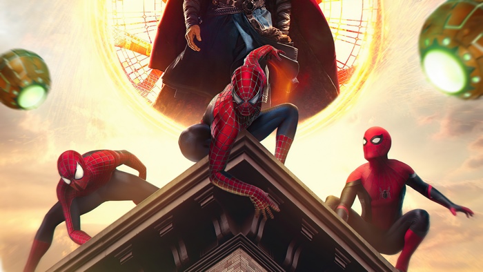 Spider-Man No Way Home: Three Spider-Men action scene