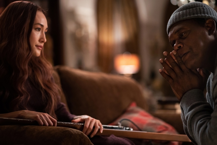 Samuel L. Jackson and Maggie Q in The Protégé