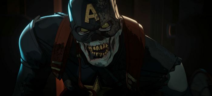 What If...? Zombie Captain America menacing stare