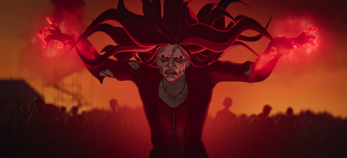 Scarlet Witch as a Dark Zombie Figure