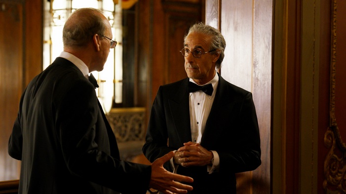Stanley Tucci talking in Worth