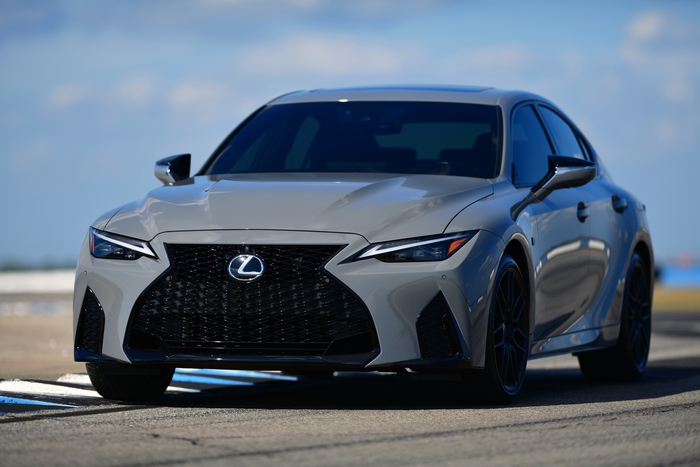 Lexus IS 500 Luxury Car on Track