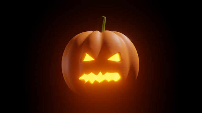 Haunted Glowing Halloween Pumpkin