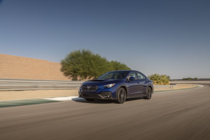 Subaru WRX Limited Sport Car on Track
