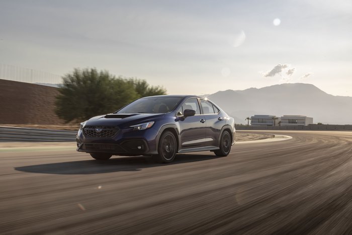 Subaru WRX Limited Sport Car on Track