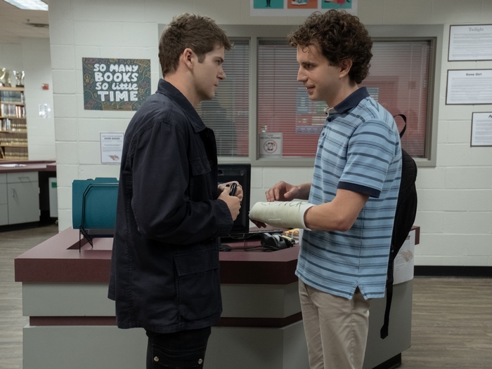 Ben Platt and Colton Ryan in Dear Evan Hansen