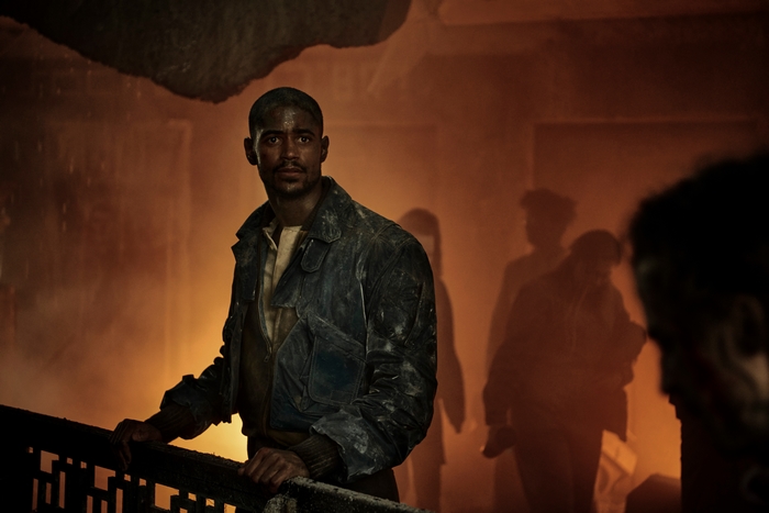 Alfred Enoch looking intense in Foundation 4K