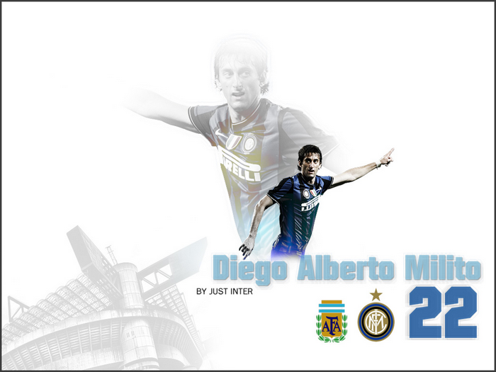 Diego Milito Inter Milan Footballer Number 22