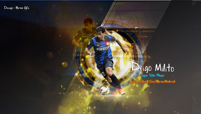 Diego Milito Inter Milan Superstar Player Design