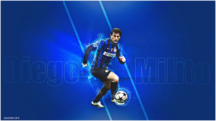 Diego Milito Inter Milan Footballer Dribbling