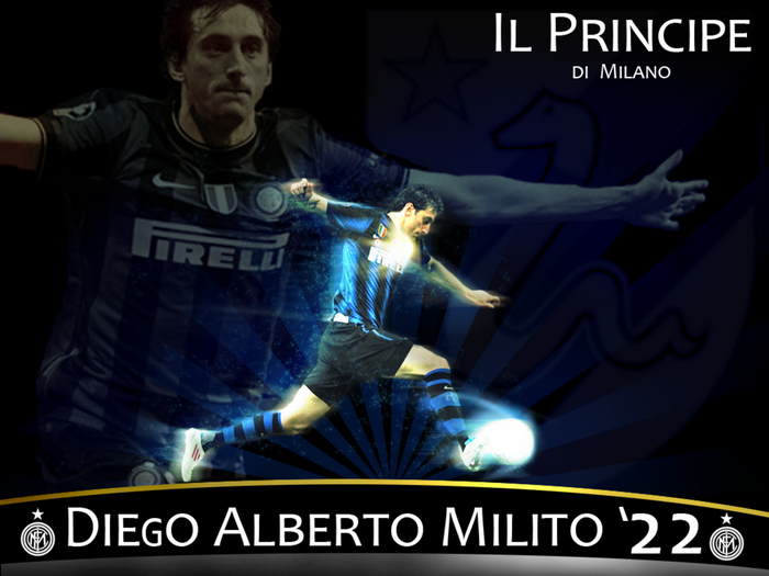 Diego Milito Inter Milan 'Il Principe' football action