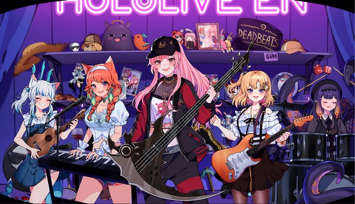 HoloMyth Band Performance by Takanashi Kiara and Friends