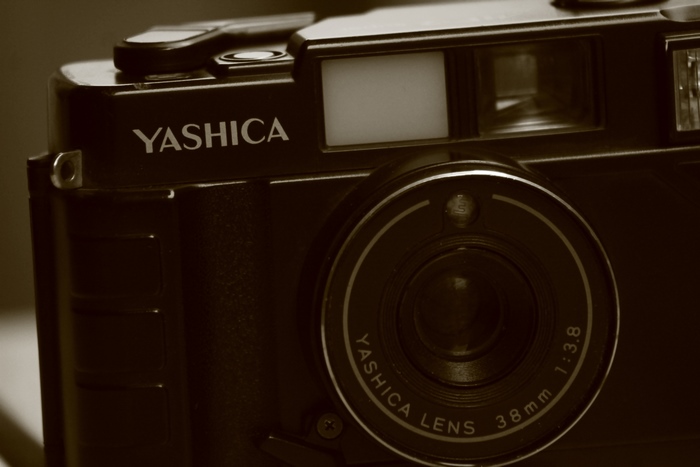 Vintage Yashica Camera Close-up