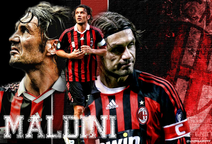 Paolo Maldini A.C. Milan Legend Art