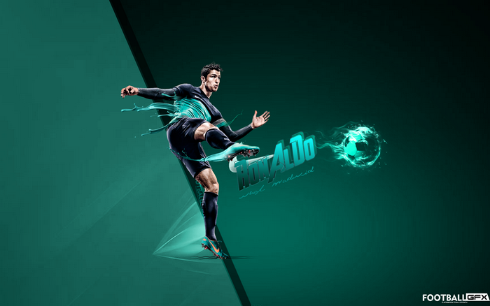 Cristiano Ronaldo Dynamic Soccer Splash Art