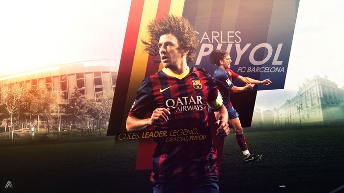 Carles Puyol FC Barcelona: Cules. Leader. Legend.