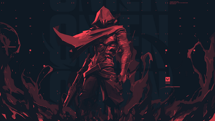 Omen Valorant Standing in Red Mist