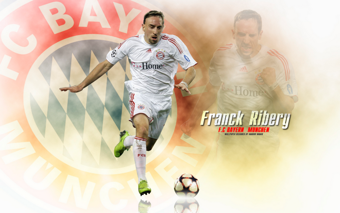 Franck Ribéry playing for FC Bayern Munich