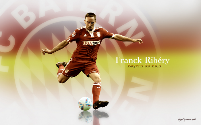 Franck Ribéry in Action for Bayern Munich
