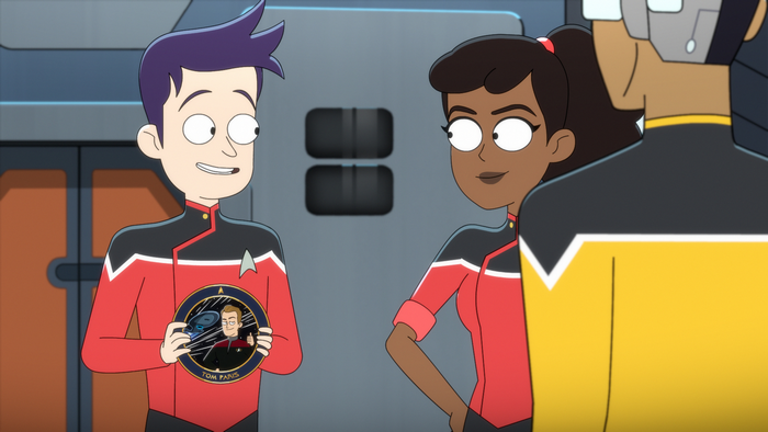 Star Trek: Lower Decks Boimler shows Tom Paris fan art