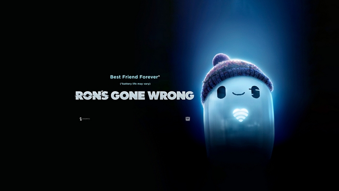 Ron's Gone Wrong movie poster featuring Ron in a hat