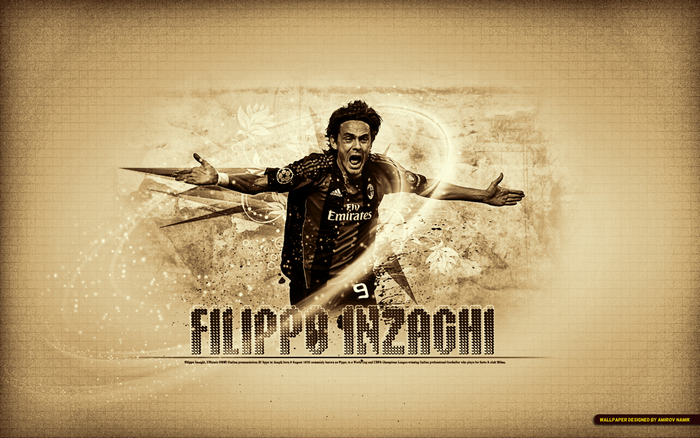 Iconic Filippo Inzaghi A.C. Milan Celebration