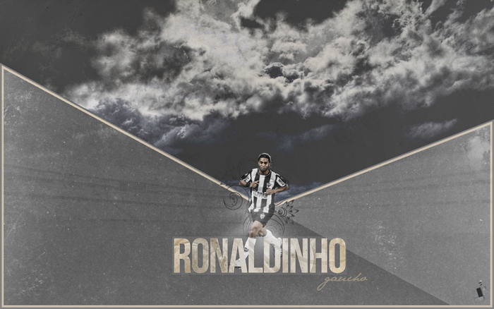 Ronaldinho Atlético Mineiro Footballer Under Dark Clouds