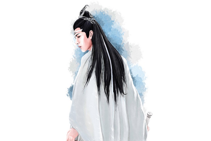 Lan Wangji illustration from The Untamed