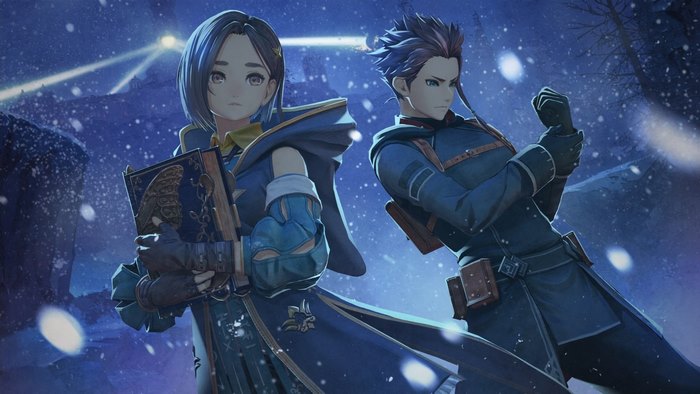 Tales Of Arise characters in a snowy night