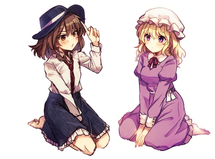 Touhou: Maribel Hearn and Renko Usami