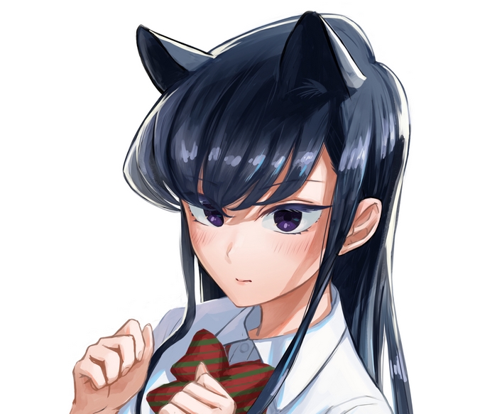 Komi Shouko with Cat Ears and Cute Pose