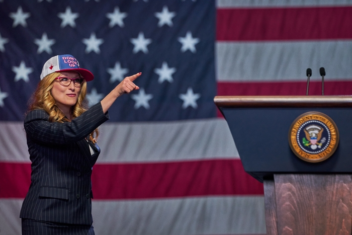 Meryl Streep as President Orlean in Don't Look Up