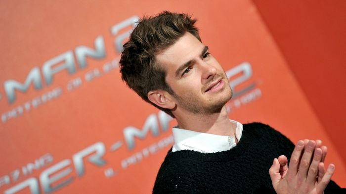 Andrew Garfield at The Amazing Spider-Man 2 event