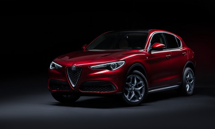 Red Alfa Romeo Stelvio Ti "6C Villa d’Este" SUV