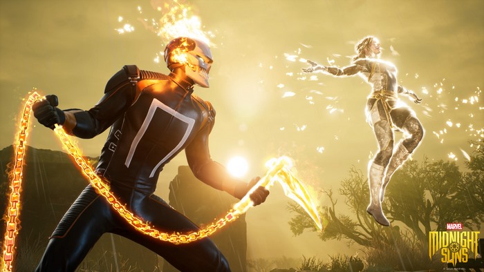 Ghost Rider and Nico Minoru in Marvel's Midnight Suns