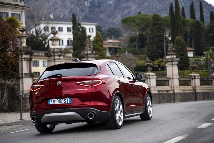 Red Alfa Romeo Stelvio Ti "6C Villa d’Este" SUV