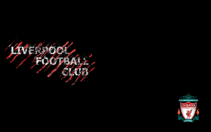 Liverpool F.C. grunge logo on black